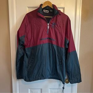 Vintage 90’s Red & Grey Fila Windbreaker